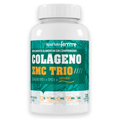 Colágeno ZMC Trio ApisNutri 120 Comprimidos Colágeno ZMC Trio ApisNutri 120 Comprimidos