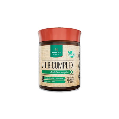 Vitamina B Complex Nutrify 60 Cápsulas Vitamina B Complex Nutrify 60 Cápsulas