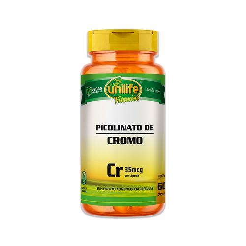 Picolinato de Cromo Unilife 60 Cápsulas