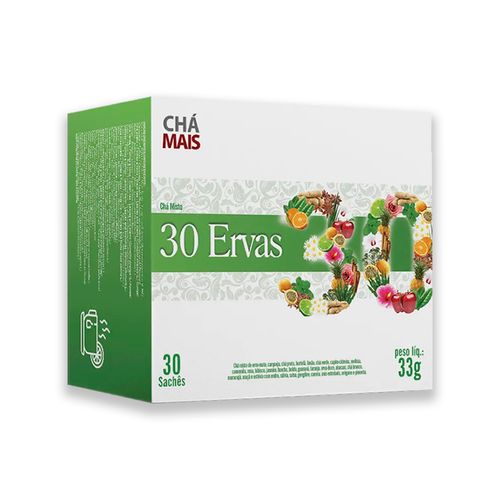 Chá Misto 30 Ervas Flores e Frutas CháMais 30 Sachês