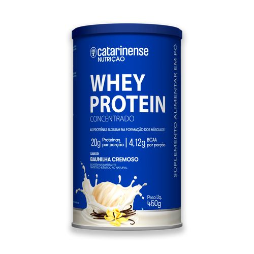 Whey Protein Concentrado Catarinense 450g Baunilha Whey Protein Concentrado Catarinense 450g Baunilha