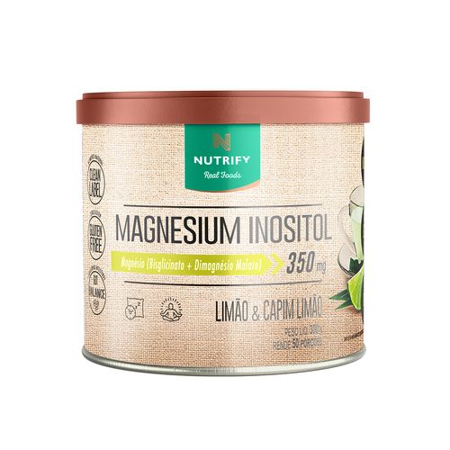Magnesium Inositol Nutrify 350g Limão e Capim Limão Magnesium Inositol Nutrify 350g Limão e Capim Limão