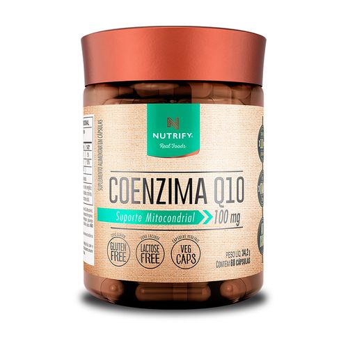Coenzima Q10 + Vitamina E Nutrify 60 Cápsulas Coenzima Q10 + Vitamina E Nutrify 60 Cápsulas