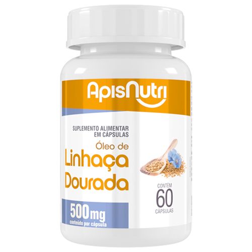 Óleo de Linhaça Apisnutri 60 Cápsulas