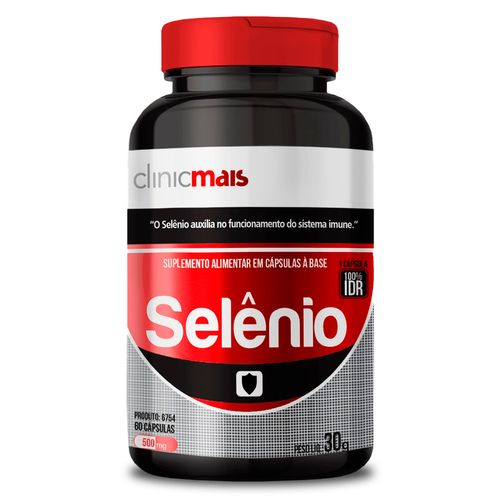 Selênio ClinicMais 60 Cápsulas 500 mg