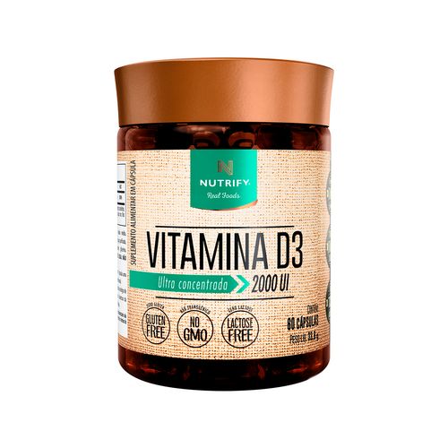 Vitamin D3 2000 UI Nutrify 60 Cápsulas