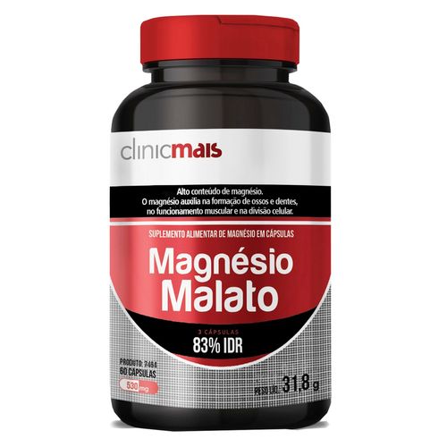 Magnésio Malato ClinicMais 60 Capsulas