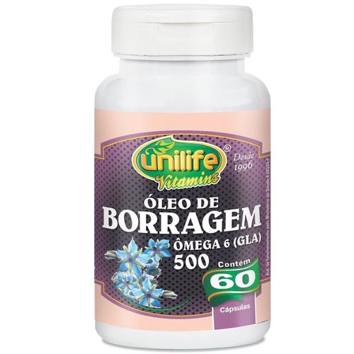 Óleo de Borragem Unilife 60 Cápsulas