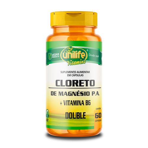 Cloreto de Magnésio P.A. 800mg Unilife 60 cápsulas