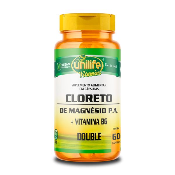 Cloreto de Magnésio P.A. 800mg Unilife 60 cápsulas