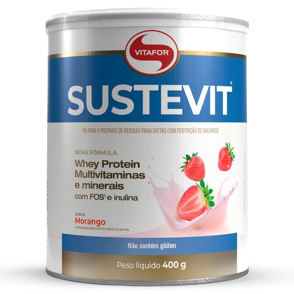 Sustevit Whey Protein Vitafor sabor Morango 400g