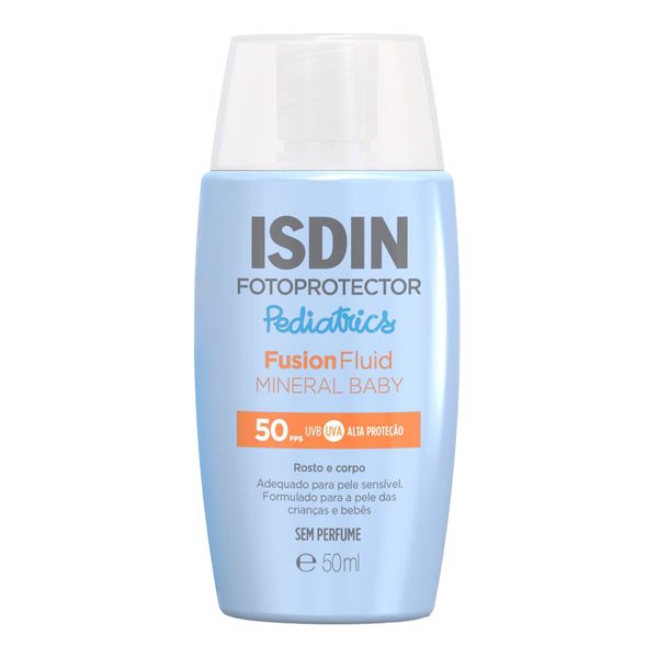 Protetor Solar Infantil Isdin FPS 50 Fusion Fluid Mineral Baby 50ml