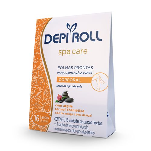 Folhas Depilatórias Depi Roll Corporal c 16 Folhas Depilatórias Depi Roll Corporal c 16