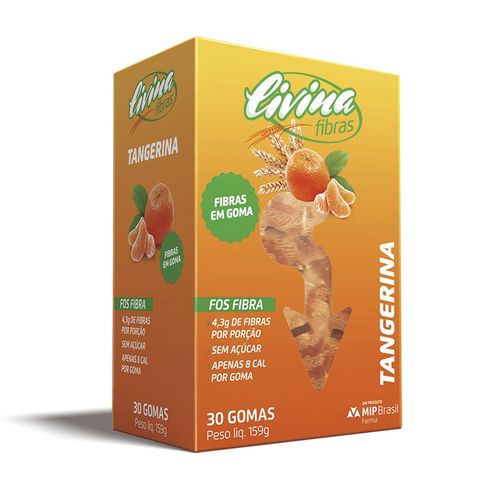 Fibras Livina Tangerina 30 Gomas Fibras Livina Tangerina 30 Gomas