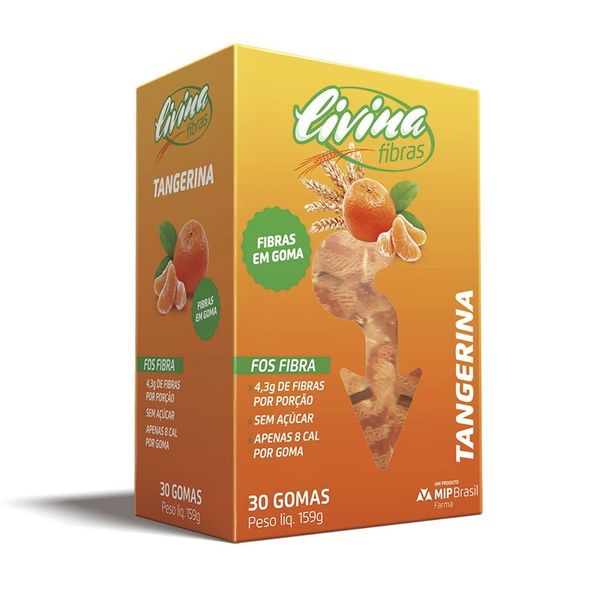 Fibras Livina Tangerina 30 Gomas