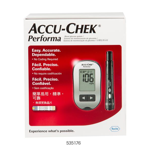 Kit Tiras Medidoras de Glicose Accu Check Performa Roche