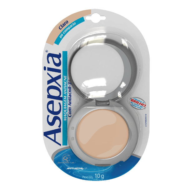 Maquiagem Antiacne em Pó Claro Asepxia - 10g