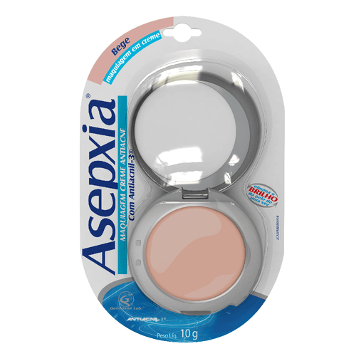 Maquiagem Antiacne Asepxia em Creme Bege 10g Maquiagem Antiacne Asepxia em Creme Bege 10g