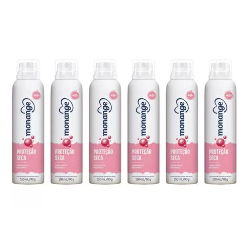 Kit c/6 Desodorante Monange Proteção Seca 150ml Kit c/6 Desodorante Monange Proteção Seca 150ml