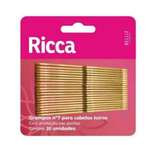 Grampo Para Cabelo Loiro N7 Ricca Grampo Para Cabelo Loiro N7 Ricca