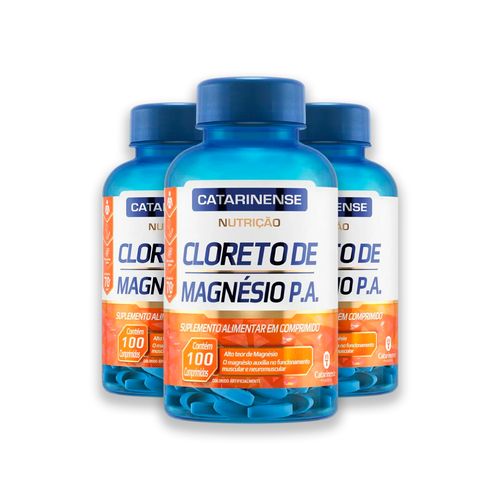 Kit 3 Cloreto de Magnésio Catarinense 100 Comprimidos Kit 3 Cloreto de Magnésio Catarinense 100 Comprimidos