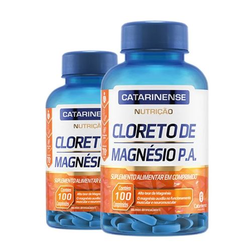 Kit 2 Cloreto de Magnésio P.A. Catarinense 100 comprimidos Kit 2 Cloreto de Magnésio P.A. Catarinense 100 comprimidos