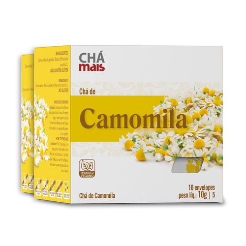 Kit 2 Chá Camomila CháMais 10 Sachês 10g Kit 2 Chá Camomila CháMais 10 Sachês 10g