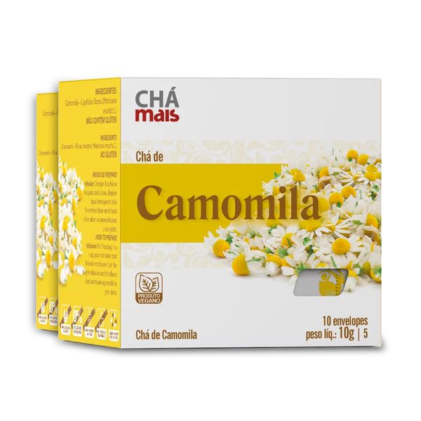 Kit 2 Chá Camomila CháMais 10 Sachês 10g