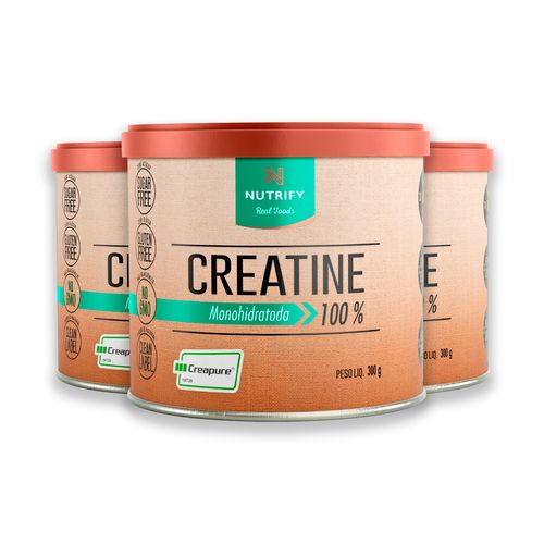 Kit 3 Creatina Creapure Nutrify 300g