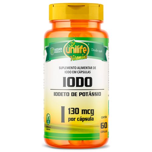 Iodo Iodeto de Potássio Unilife 60 cápsulas