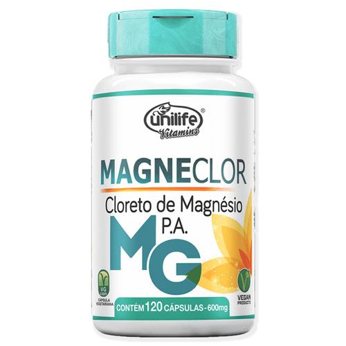 Cloreto de Magnésio P.A Magneclor Unilife 120 Cápsulas Cloreto de Magnésio P.A Magneclor Unilife 120 Cápsulas