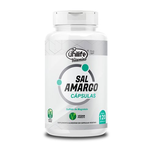 Sal Amargo Unilife 120 Cápsulas 850mg Sal Amargo Unilife 120 Cápsulas 850mg