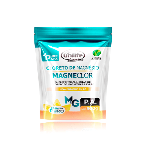 Magneclor Cloreto de Magnésio P.A Unilife 500g Magneclor Cloreto de Magnésio P.A Unilife 500g