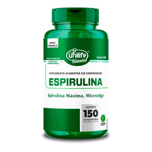 Espirulina Unilife 150 Comprimidos 1000mg Espirulina Unilife 150 Comprimidos 1000mg