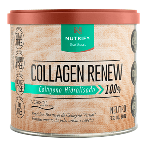 Collagen Renew Colágeno Hidrolisado Neutro Nutrify 300g Collagen Renew Colágeno Hidrolisado Neutro Nutrify 300g