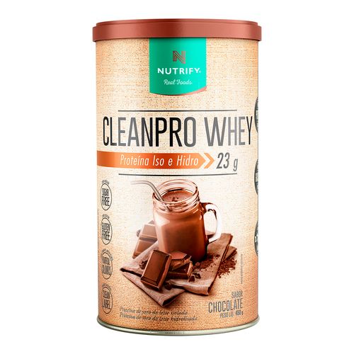 Clean pro Whey Hidrolisado Chocolate Nutrify 450g Clean pro Whey Hidrolisado Chocolate Nutrify 450g