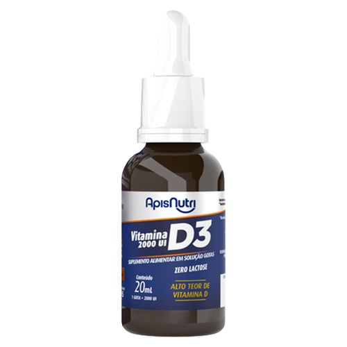 Vitamina D3 em Gotas Apisnutri 20ml Vitamina D3 em Gotas Apisnutri 20ml