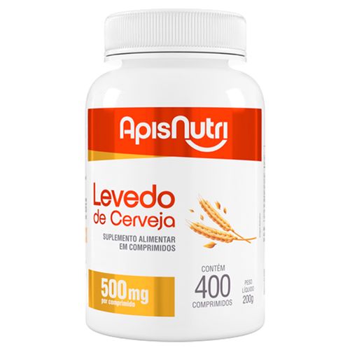Levedo de Cerveja Apisnutri 400 comprimidos 500mg Levedo de Cerveja Apisnutri 400 comprimidos 500mg