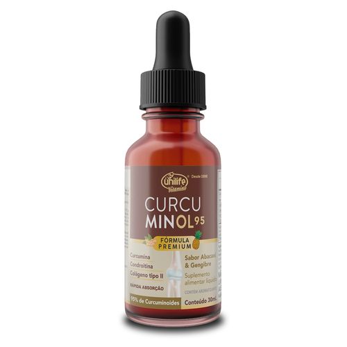 Curcuminol Unilife sabor Abacaxi e Gengibre em gotas 30ml