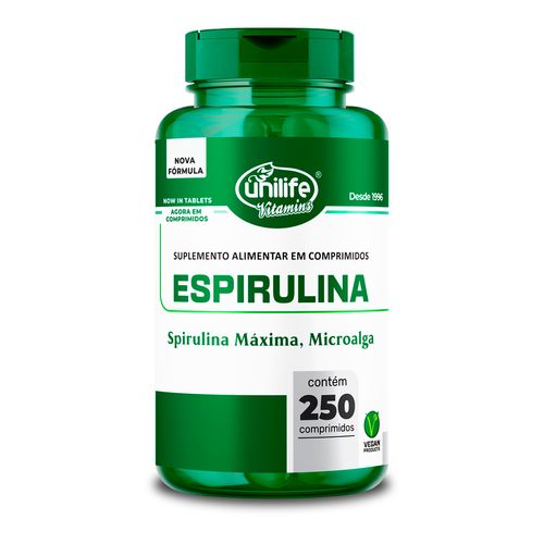 Espirulina Unilife 250 Comprimidos 1000mg