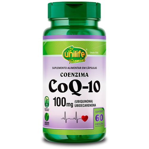Coenzima Co Q10 Unilife 60 Cápsulas Coenzima Co Q10 Unilife 60 Cápsulas