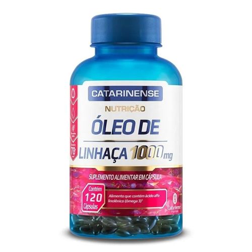 Óleo de Linhaça 1000mg Catarinense 120 cápsulas Óleo de Linhaça 1000mg Catarinense 120 cápsulas