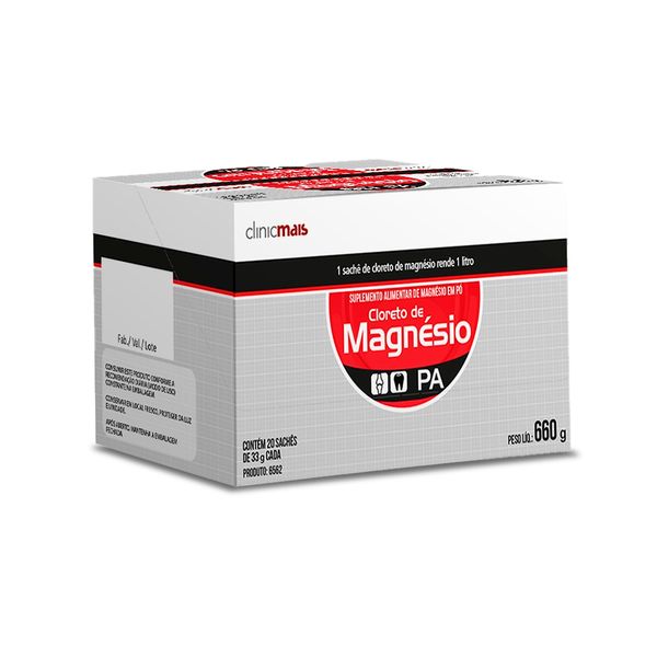 Cloreto de Magnésio P.A ClinicMais 20 Sachês#####