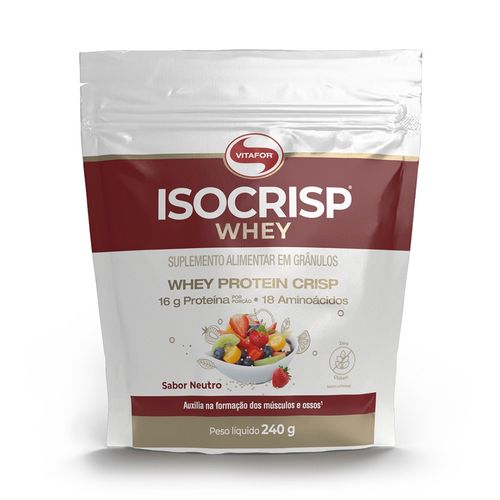 Isocrisp Whey Protein Crisp Vitafor Pouch 240g Neutro Isocrisp Whey Protein Crisp Vitafor Pouch 240g Neutro