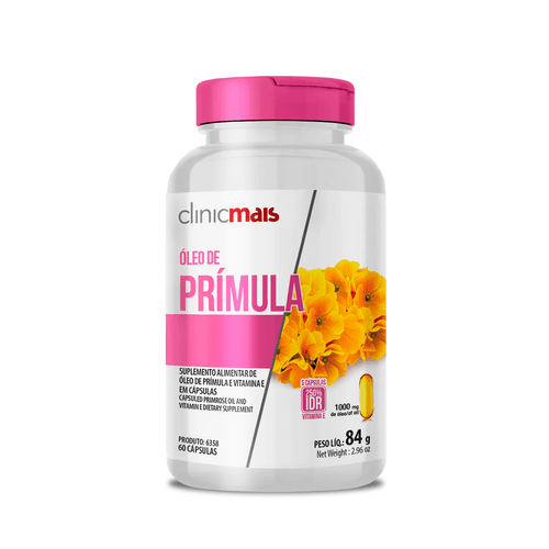 Óleo de Prímula 1000mg ClinicMais 60 Cápsulas