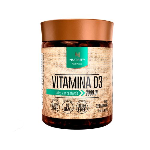 Vitamina D3 2000 UI Nutrify 120 Cápsulas Vitamina D3 2000 UI Nutrify 120 Cápsulas