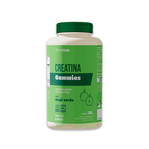Creatina Gummies Clinicmais 60 Gomas Maça Verde Creatina Gummies Clinicmais 60 Gomas Maça Verde