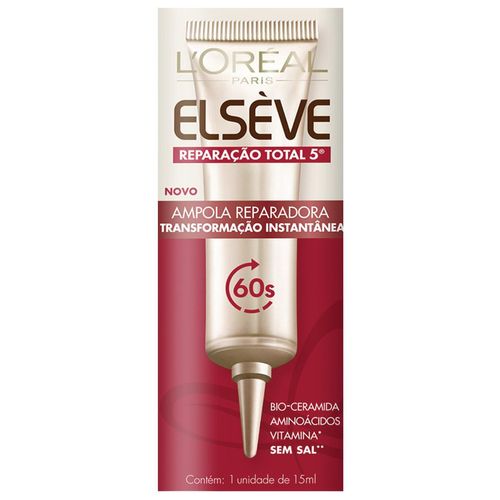 Ampola de Tratamento Elseve Reparação Total 5 15ml Ampola de Tratamento Elseve Reparação Total 5 15ml