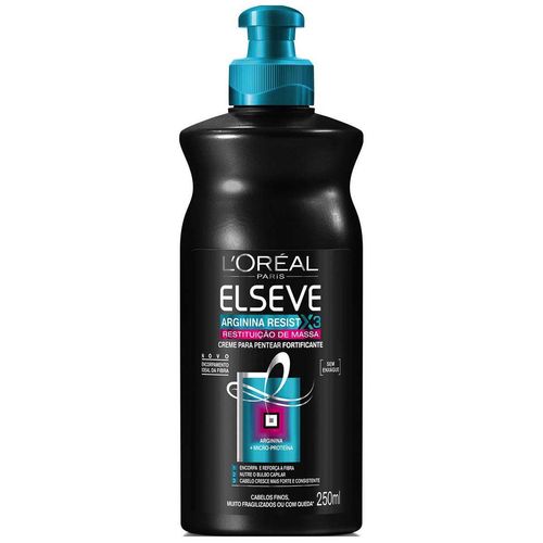 Creme para Pentear Elseve Arginina X3 Restauração Massa 250ml Creme para Pentear Elseve Arginina X3 Restauração Massa 250ml