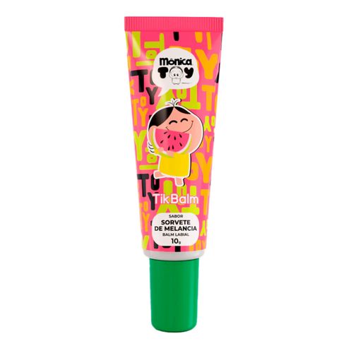 Tik Balm Monica Toy Sorvete de Melancia - Balm Labial 10g NULO Tik Balm Monica Toy Sorvete de Melancia - Balm Labial 10g NULO